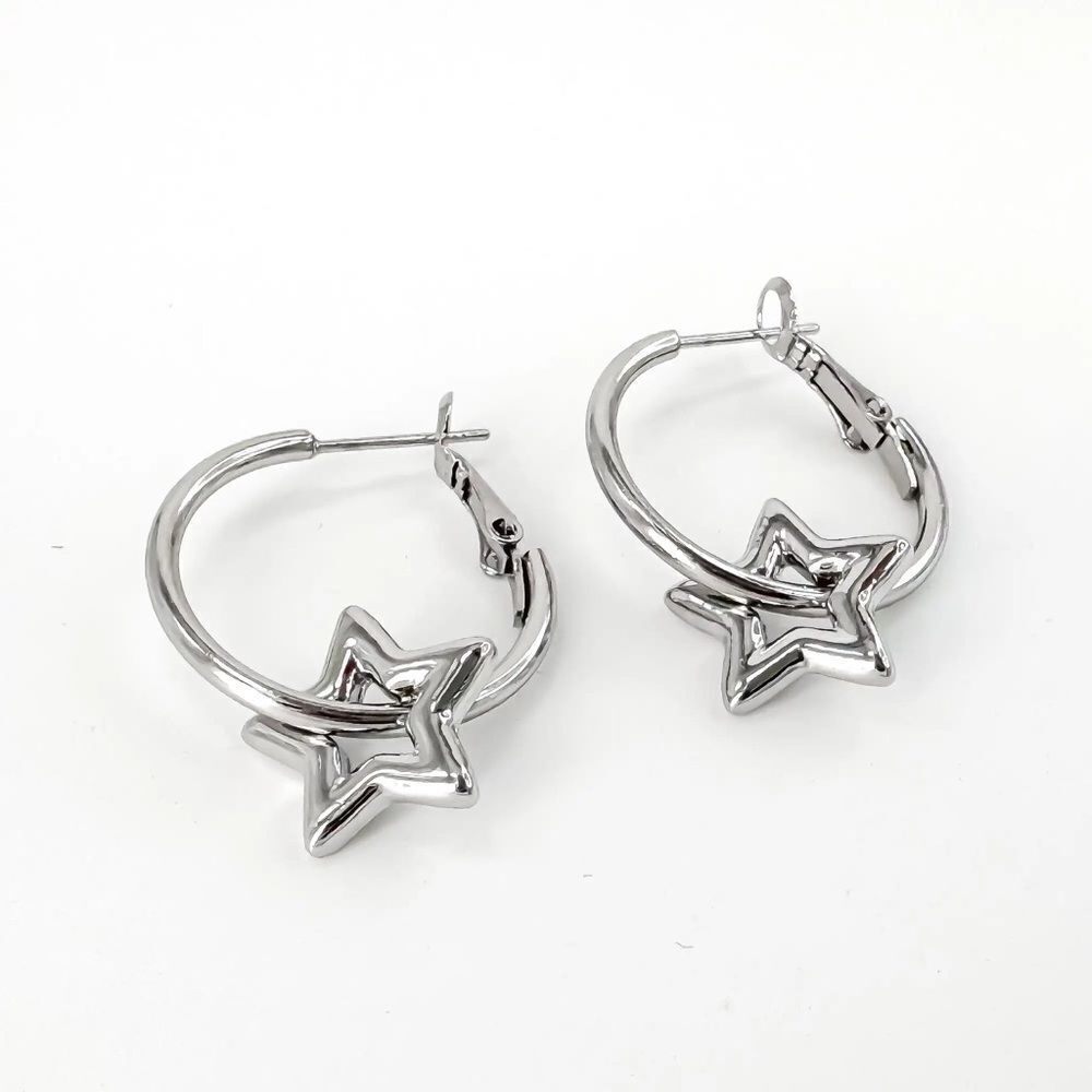 Star Hoop Earrings M1209